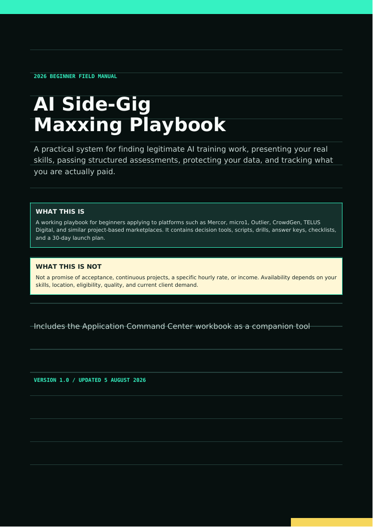 AI Side-Gig Field Kit playbook cover